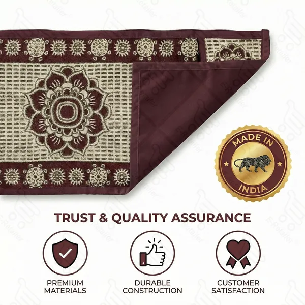 Maroon_Polyester_Fabric_Microwave_Oven_Top_Cover_For_Home