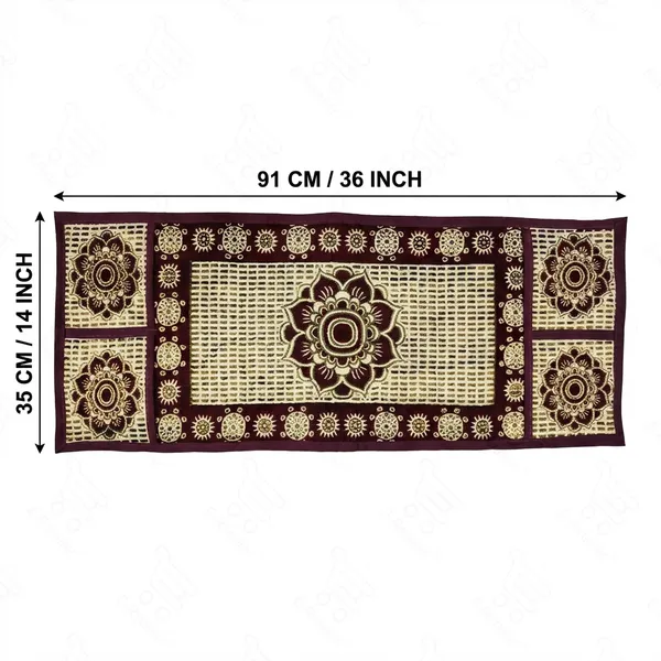 Maroon_Polyester_Fabric_Microwave_Oven_Top_Cover_For_Home