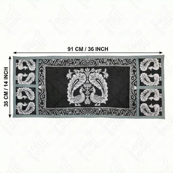 Black_Polyester_Fabric_Microwave_Oven_Top_Cover_For_Home