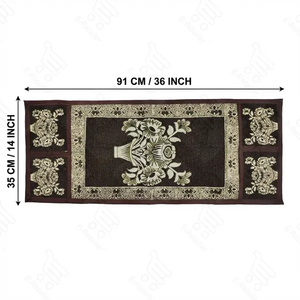 Brown_Polyester_Fabric_Microwave_Oven_Top_Cover_For_Home