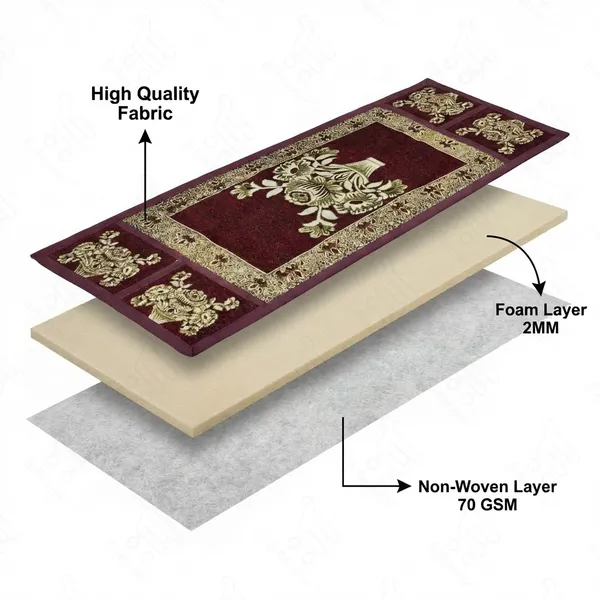 Maroon_Polyester_Fabric_Microwave_Oven_Top_Cover_For_Home