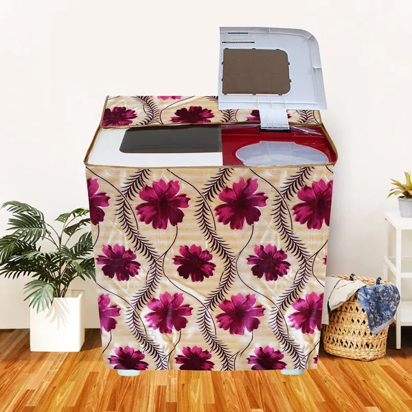 Red_Polyester_Fabric_Semi_Automatic_Washing_Machine_Cover_For_Home