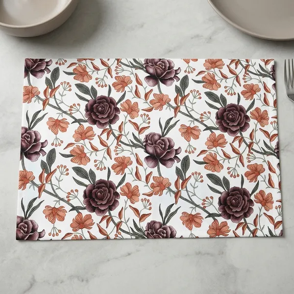 Brown_Polyester_Fabric_Table_Mats_With_Tea_Coaster_For_Home