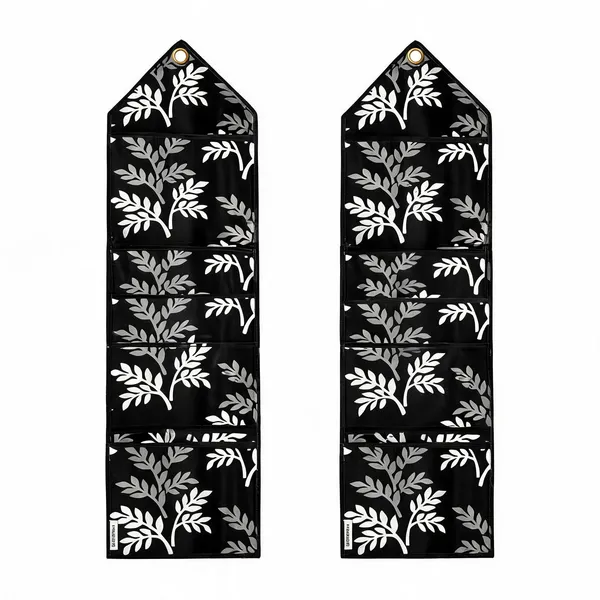 Black_Polyester_Fabric_Wall_Hanging_Organizer_For_Home