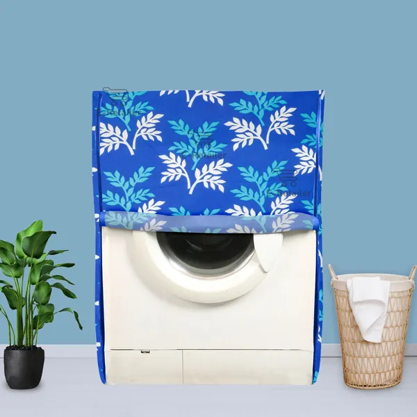 Blue_Polyester_Fabric_Front_Load_Washing_Machine_Cover_For_Home