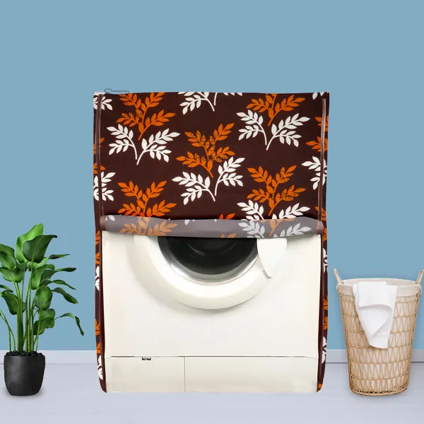 Brown_Polyester_Fabric_Front_Load_Washing_Machine_Cover_For_Home