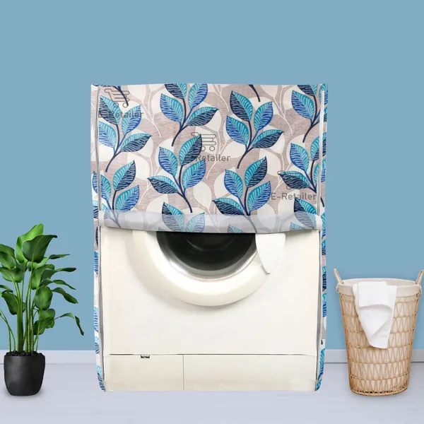 Blue_Polyester_Fabric_Front_Load_Washing_Machine_Cover_For_Home