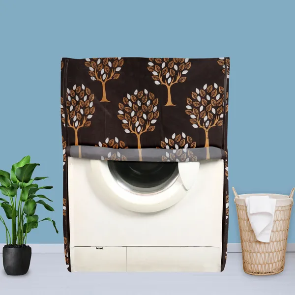 Brown_Polyester_Fabric_Front_Load_Washing_Machine_Cover_For_Home