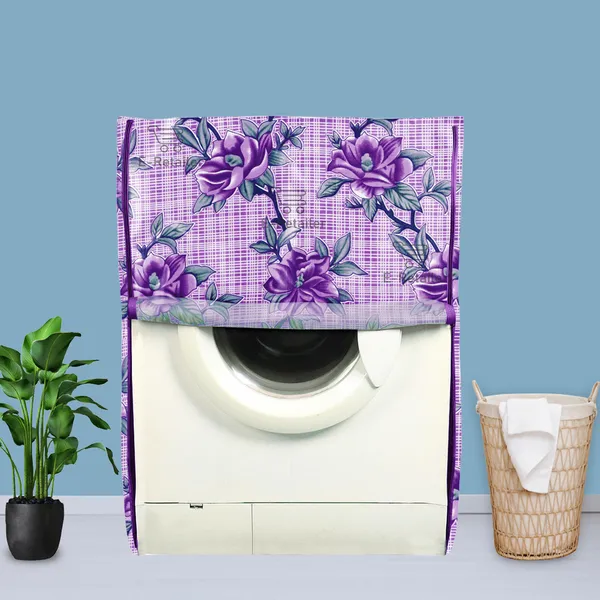 Purple_Polyester_Fabric_Front_Load_Washing_Machine_Cover_For_Home