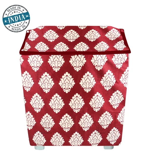 Maroon_Polyester_Fabric_Semi_Automatic_Washing_Machine_Cover_For_Home