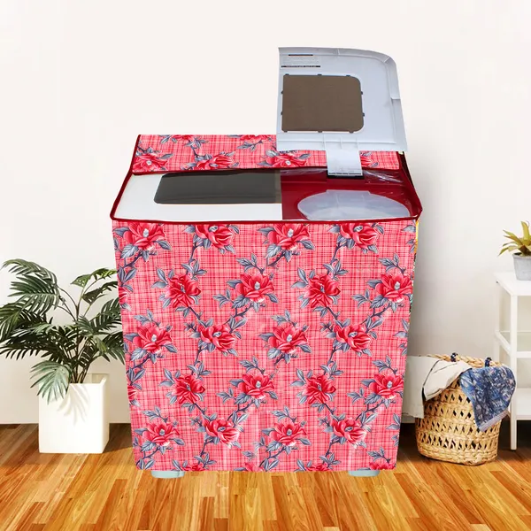 Red_Polyester_Fabric_Semi_Automatic_Washing_Machine_Cover_For_Home