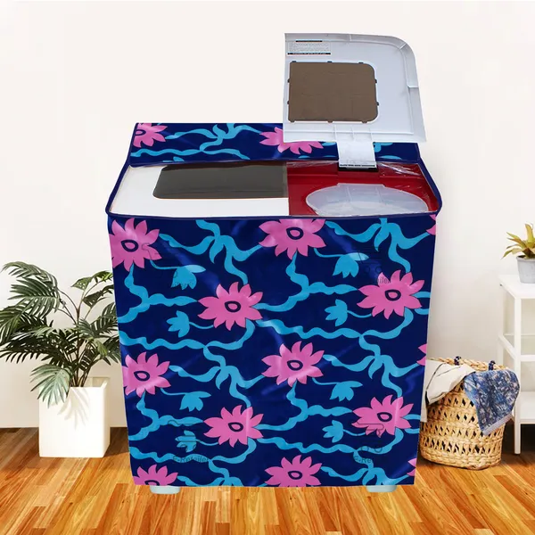 Pink_Polyester_Fabric_Semi_Automatic_Washing_Machine_Cover_For_Home