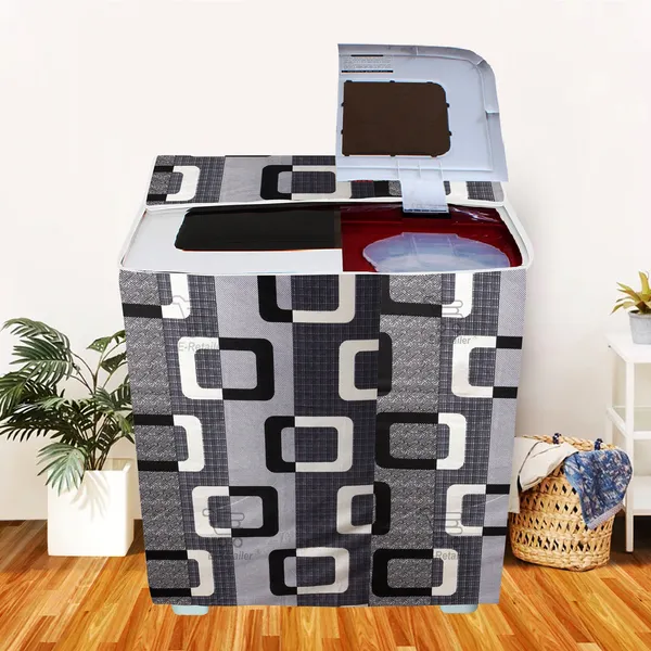 Black_Polyester_Fabric_Semi_Automatic_Washing_Machine_Cover_For_Home