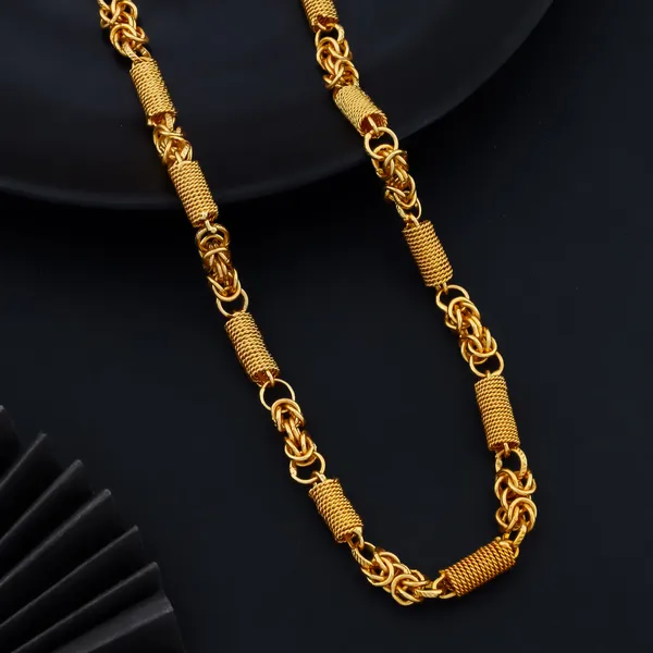 Golden_Premium_Tone_Designer_Link_Chain_Necklace_For_Men