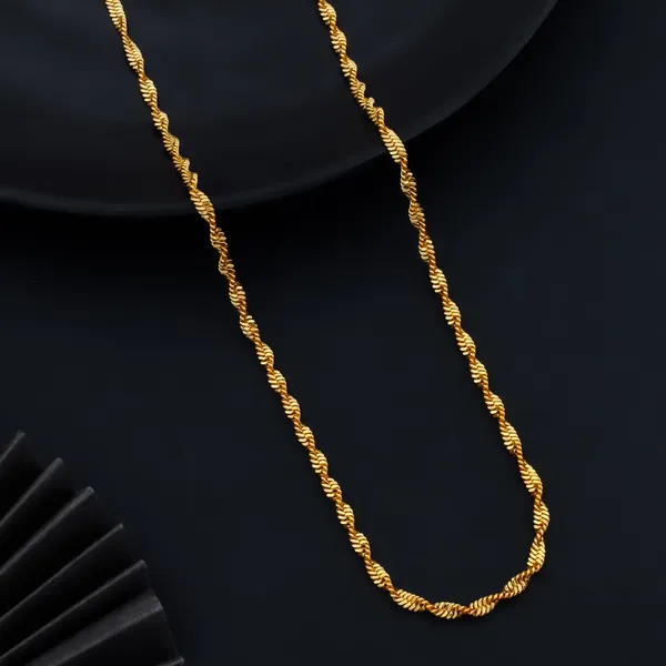 Golden_Premium_Tone_Imitation_Chain_Necklace_Modern_Stylish_Fashion_Jewelry_For_Men