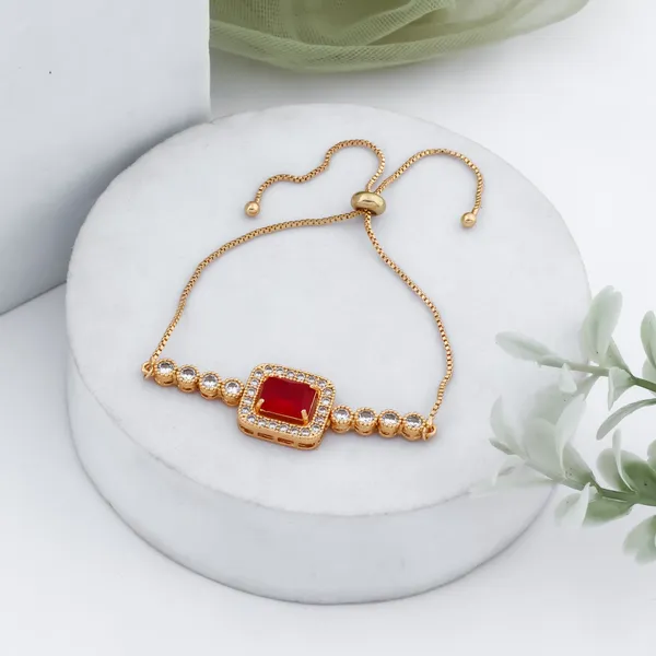 Golden_Stone_Adjustable_Bracelet_For_Women