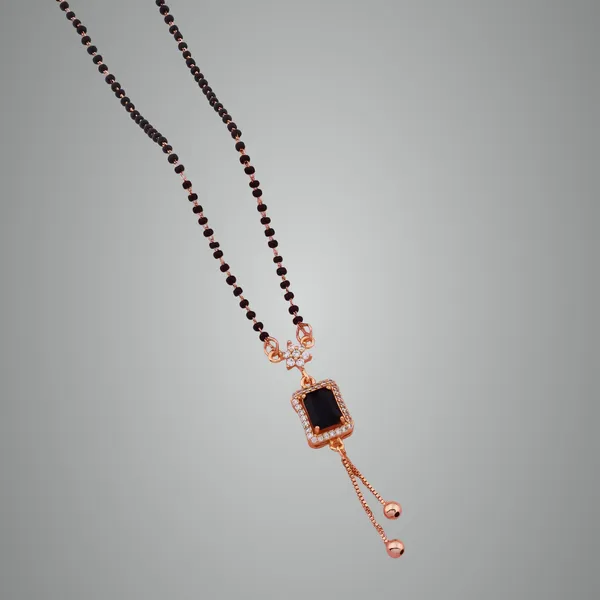Golden_Modern_Beads_Mangalsutra_With_Stone_Pendant_And_Elegant_Finish_Necklace_For_Women