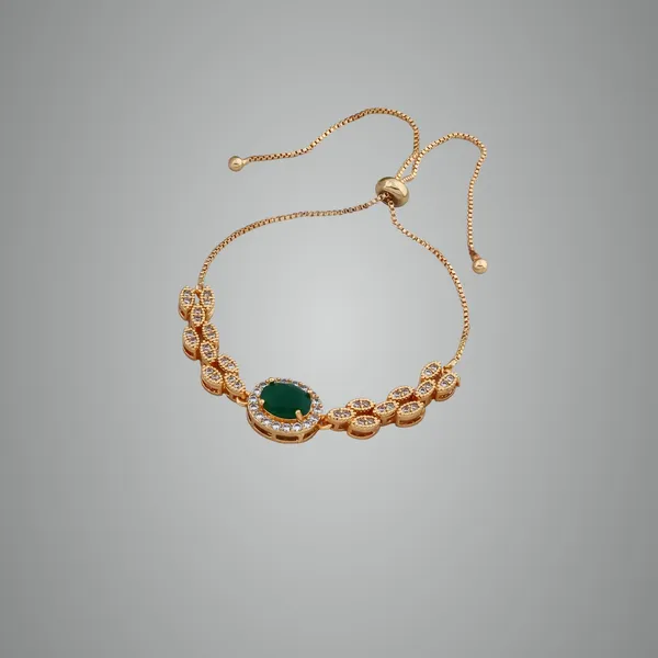 Golden_Elegant_Adjustable_Imitation_Bracelet_For_Women