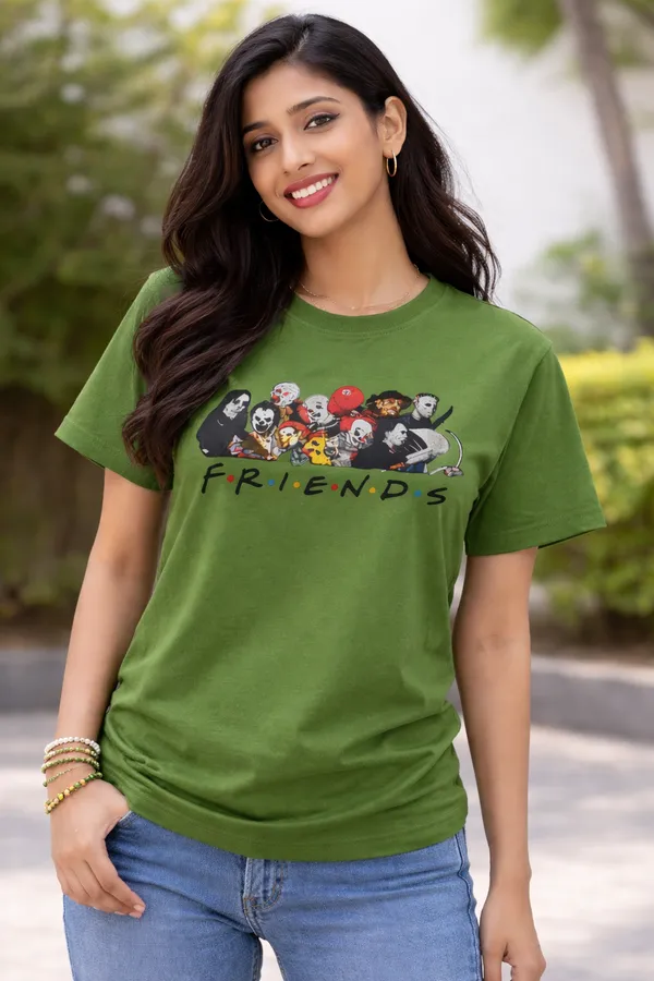 Olive_Green_Regular_Fit_Graphic_T-Shirt_For_Men_&_Women