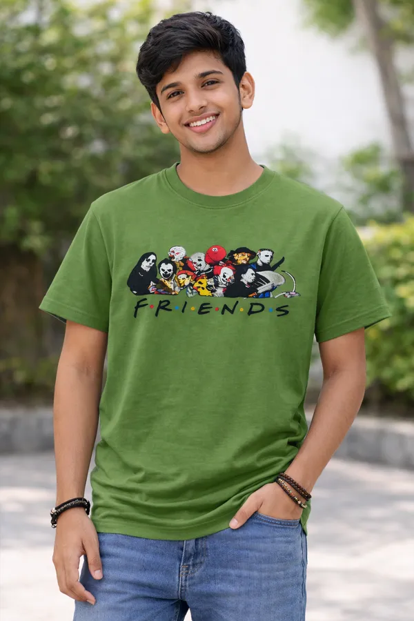 Olive_Green_Regular_Fit_Graphic_T-Shirt_For_Men_&_Women