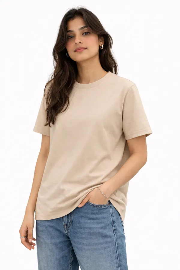 Camel_Regular_Fit_T-Shirt_For_Men_&_Women