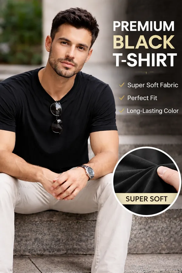 Black_Regular_Fit_Essential_T-Shirt_For_Men_&_Women