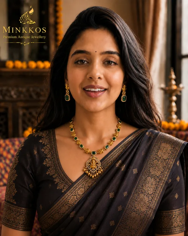 Premium_Traditional_Gold_Emerald_Temple_Style_Necklace