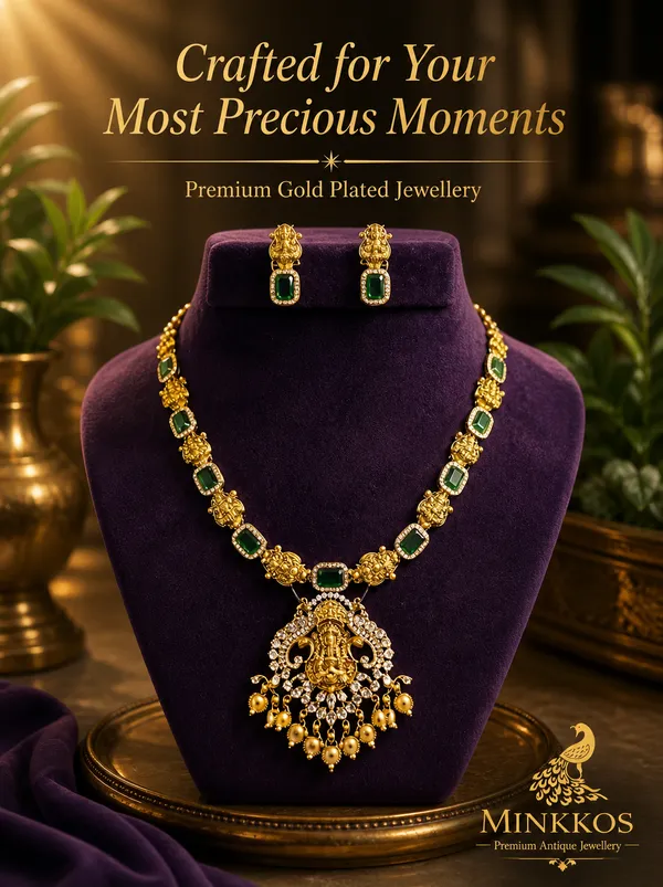 Premium_Traditional_Gold_Emerald_Temple_Style_Necklace
