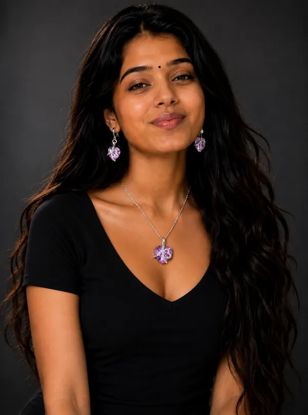 Amethyst_Heart_Swarovski_Pendant_&_Earring_Gift_Set