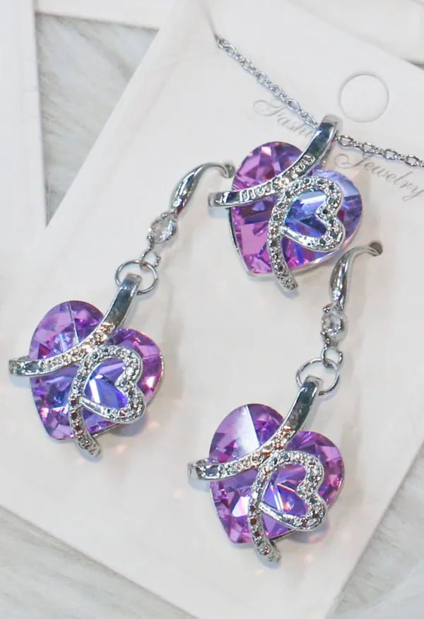 Amethyst_Heart_Swarovski_Pendant_&_Earring_Gift_Set