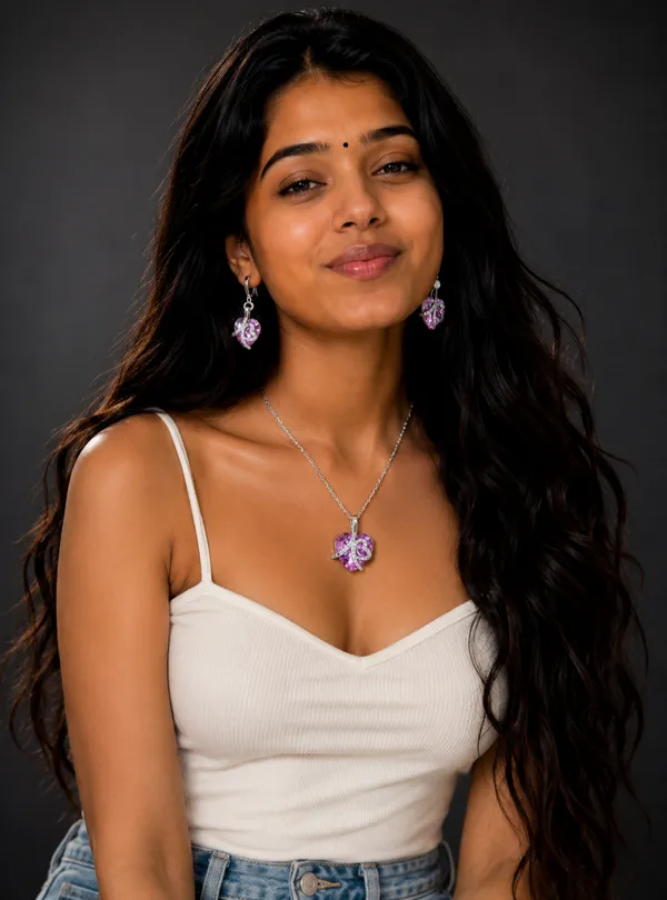 Amethyst_Heart_Swarovski_Pendant_&_Earring_Gift_Set