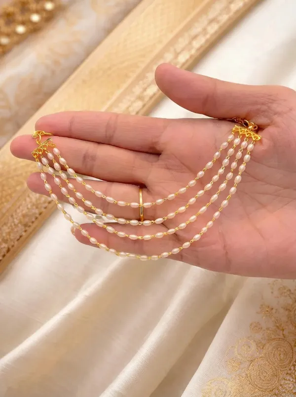 Premium_Gold_Plated_3_layer_pearl_Champaswaralu_only(No_Ear_rings)