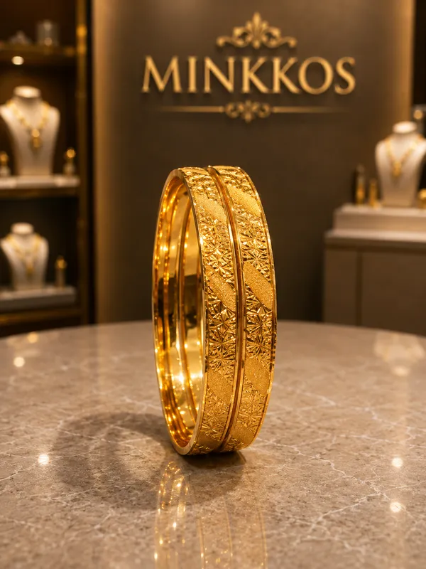 MINKKOS_Diamond-Cut_Floral_Gold_Bangles