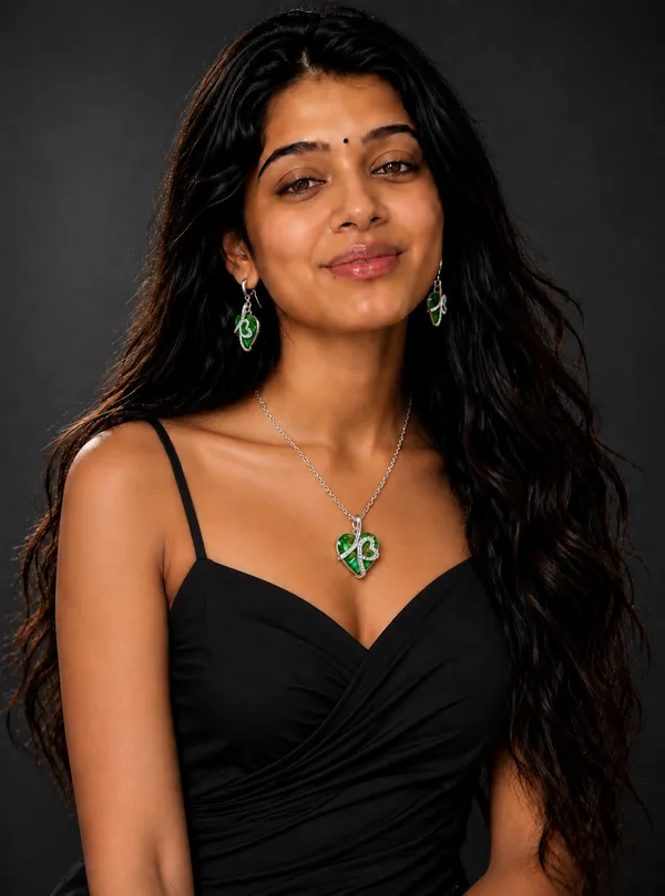 Emerald_Heart_Swarovski_Pendant_&_Earring_Gift_Set