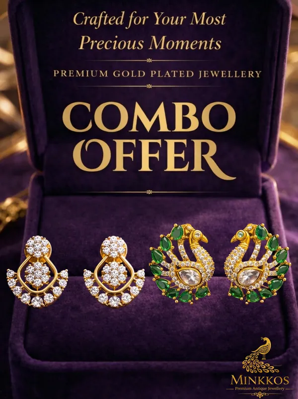 Emerald_Peacock_Combo_2-in-1_Signature_Set_-Push_Back_Studs_-_XS_size_/_M_size