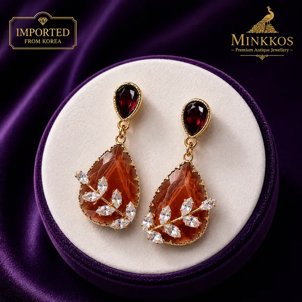 Imported_Amber_Dew_Korean_Earrings