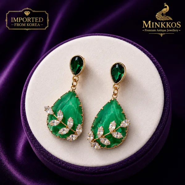 Imported_Emerald_Korean_Korean_Earrings
