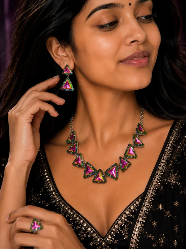 Korean_RainbowTriangle_Jewellery_Set
