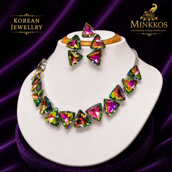 Korean_RainbowTriangle_Jewellery_Set
