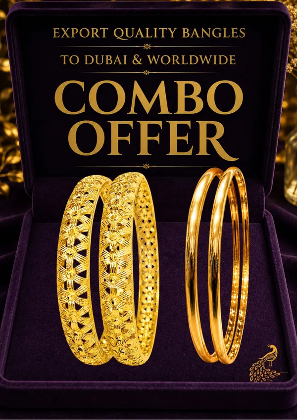 MINKKOS_Royal_Floral_&_Classic_Signature_Bangle_Combo