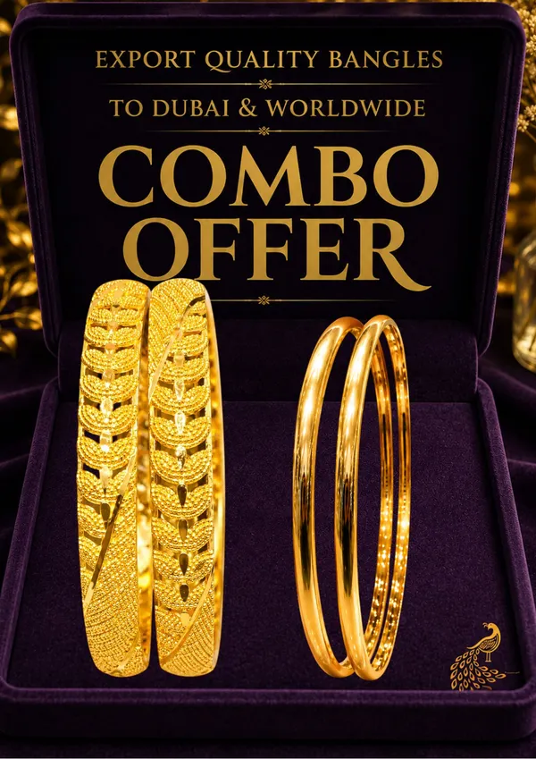 MINKKOS_Royal_Leafwork_Classic_Bangle_Combo