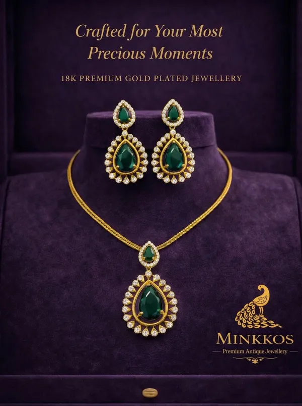 Premium_Traditional_Gold_Ruby_Green_Emerald_Teardrop_Necklace_-_Push_Back_Studs_earrings_-_Small_