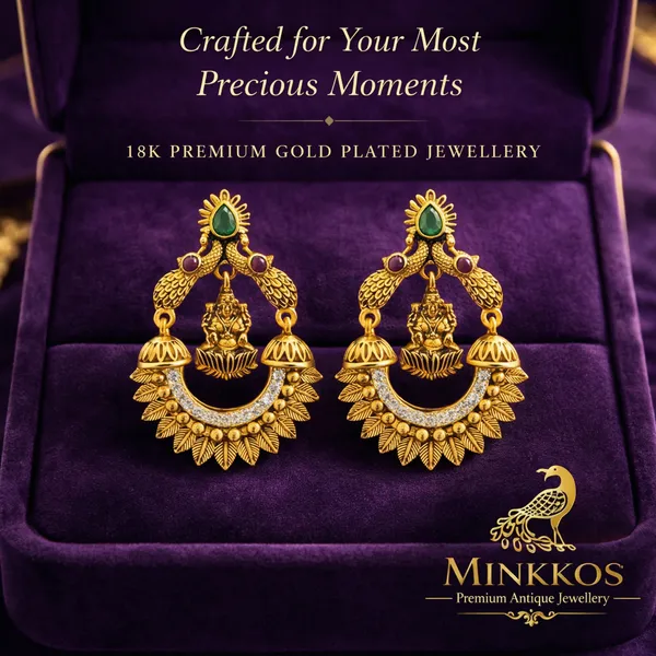 Premium_Traditional_Antique_Temple_Gold_Pearl_Detail_Earring_Combo_-_Push_Back_Studs
