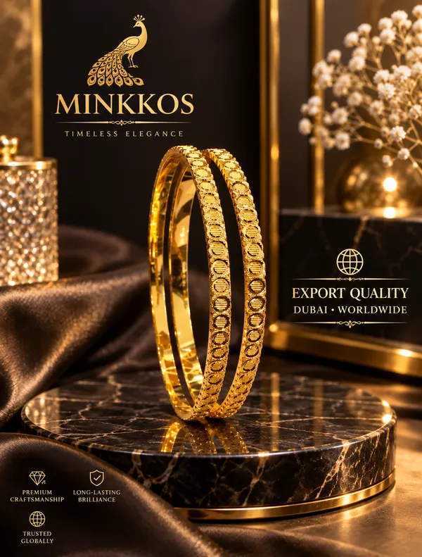 MINKKOS_Signature_Radiant_Coin_Texture_Gold_Bangles