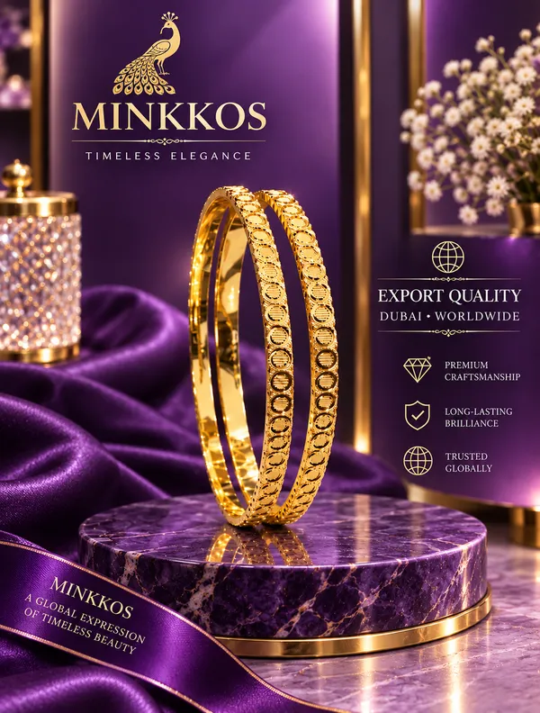 MINKKOS_Signature_Radiant_Coin_Texture_Gold_Bangles
