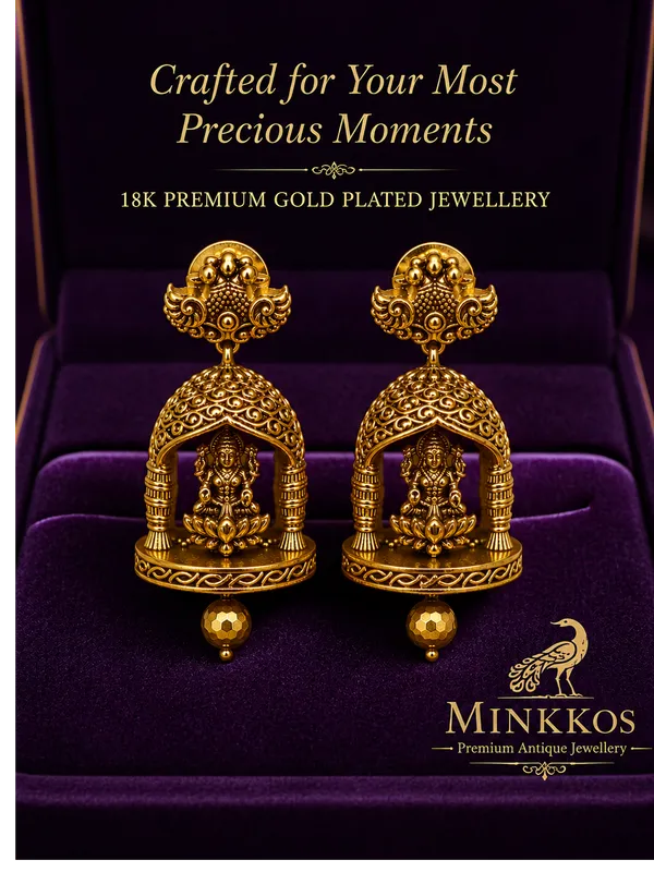 1_Gram_Gold_-_Sri_Lakshmi_Temple_Dome_Jhumka_Small_(Push_Back)_