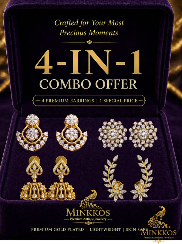 Minkkos_Premium_Signature_4-in-1_Set_Ear_rings_-_PushBack_Ear_rings_-XS_size