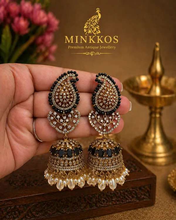 Premium_Kundan_Mayuri_Jhumkas