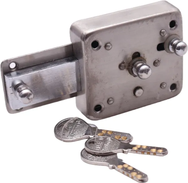 Silver_Metallic_Smart_Lock_For_Home_And_Offive
