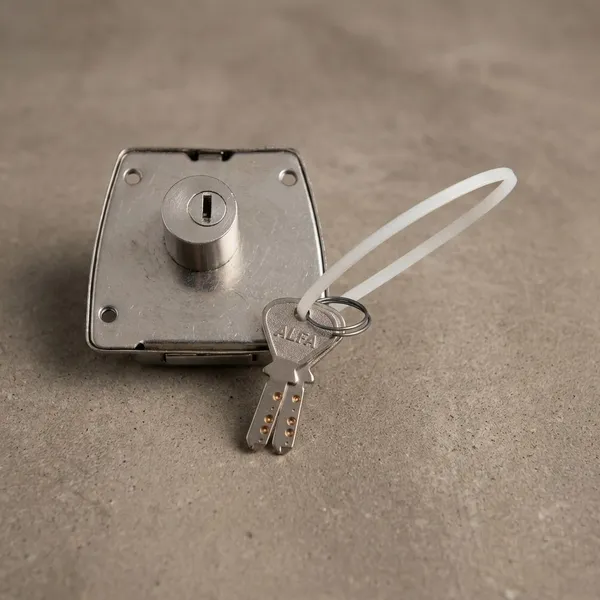 Silver_Metallic_Smart_Lock_For_Home_And_Offive